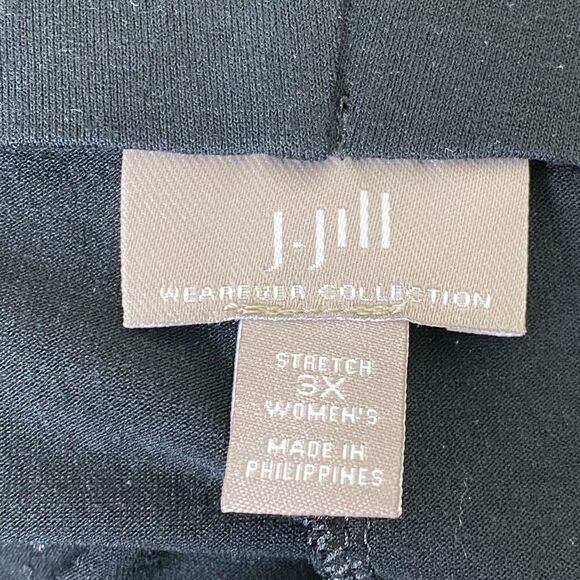 J. Jill Wearever Collection Black Stretch Knee Length Wrap Skirt Plus Size 3X - Picture 3 of 5